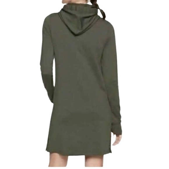 Athleta Surry Hills Oversized Hooded Sweatshirt Dress, X-Small, Olive Green - Picture 2 of 7